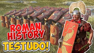 Epic Testudo Formation Roman Legionary Reenactment in Xanten Germany  Historical Event Highlights [upl. by Enneirda]