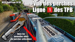 🚎 Vue des perches ligne 1️⃣ des TPB [upl. by Darnoc711]