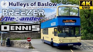 Hulleys Of Baslow Peak Breezer Castleton to Baslow via Hope Valley ALX400 Dennis Trident OpenTop [upl. by Haropizt]