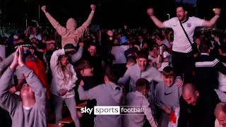 WILD CELEBRATIONS as England book place in Euro 2024 final 🎊 [upl. by Leyameg885]