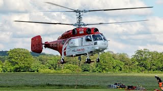 Heliswiss Kamov KA32 heavy lift helicopter Halfpenny Green airport [upl. by Ostler]