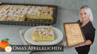 Der fluffigste Apfelkuchen den ich kenne Omas Apfelkuchen vom Blech klassikerapfelkuchen [upl. by Yand816]