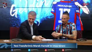 🎥🎙️ Yeni Transferimiz Marek Hamsikin imza töreni [upl. by Asiral]