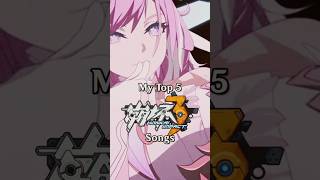 Top 5 Honkai Impact 3rd OSTs honkaiimpact3rd hoyoverse honkai honkaiimpact3 [upl. by Cigam584]