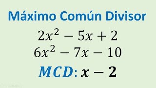 Maximo comun divisor de polinomios por descomposicion en factores ejemplo 03 [upl. by Doroteya]