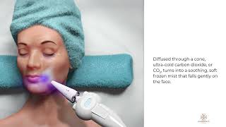 Frotox  cryo facial  with America Cryo Subzero device explained [upl. by Haimorej]