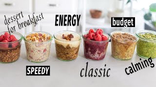 OVERNIGHT OATS  the 6 BEST types for easy healthy breakfasts [upl. by Gustavo]