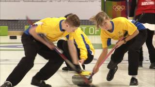 All the action from the Red group session 5  Innsbruck 2012 Mixed Curling [upl. by Karim543]