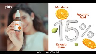 Plum 15 Vitamin C Serum  Your everyday glow routine with Mithila Palkar [upl. by Grizel967]