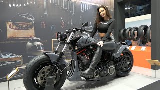 Avon Tyres  Harley Davidson  Promo Showgirl Girl Fancam  Eicma 2023 Like n Subscribe [upl. by Laoj194]