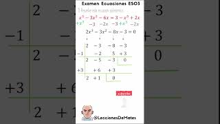 Ecuación de grado 3  Examen resuelto  Pregunta 1 [upl. by Sabine829]