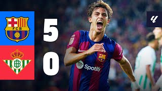 BARÇA 50 BETIS  LALIGA 202324 MD5 [upl. by Aniteb144]