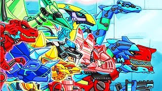 Dino Robot Dino Corps Full 10 Robots  Eftsei Gaming [upl. by Pelagi]