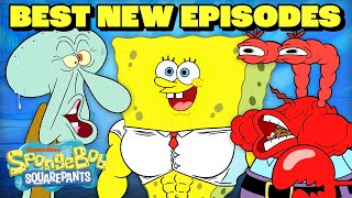 Best of NEW SpongeBob Episodes Part 4  3 Hour Compilation  SpongeBob [upl. by Blondell]