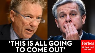 You Paid Them 3 Million Rand Paul Grills FBI Director On Censoring Americans On Social Media [upl. by Ag]