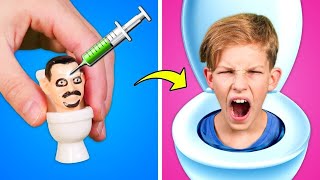 Skibidi Toilet Challenge  Rich vs Poor Extreme Challenge From TikTok and Viral Hacks [upl. by Modestia]