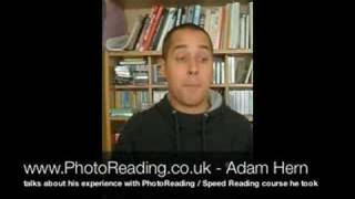 Adam Hearn talks about the PhotoReading Speed Reading course [upl. by Enybor698]