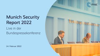 Bundespressekonferenz live Münchner Sicherheitskonferenz präsentiert Munich Security Report 2022 [upl. by Nyrrat]