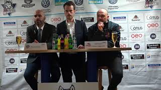 20171119 Kassel Huskies  Heilbronner Falken 30  Pressekonferenz [upl. by Annaeoj]