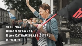 Spaziergang und Montagsdemo 19082024 in Zittau [upl. by Tonina]