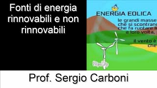 Fonti di energia rinnovabili e non rinnovabili [upl. by Sarilda]