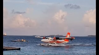 Maldives Seaplane landing Dusit Thani [upl. by Odnesor]