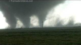 Enormous Halfmile Wide Multiplevortex Tornado l MB Canada 6232007 [upl. by Harrison]