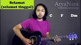 Chord Gampang Selamat Selamat Tinggal  Virgoun by Arya Nara Tutorial Gitar Untuk Pemula [upl. by Reidar]