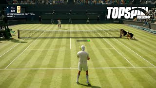 Top Spin 2K25  Carlos Alcaraz Vs Matteo Berrettini  HYPER TIE BREAK  Wimbledon PS5 [upl. by Sulrac]