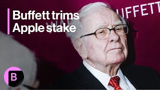 Warren Buffetts Berkshire Hathaway Cuts Apple Stake by Almost Half [upl. by Vinny]