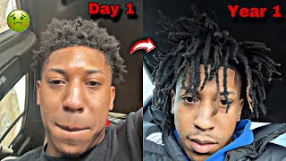 My 1 Year Freeform Dread Journey Explainedfreeformdreads freeformlocs [upl. by Yerrot]