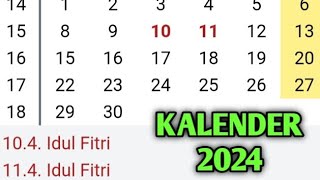 kalender 2024 [upl. by Starinsky]