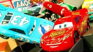 Cars Piston Cup 500 Race Track Ultimate Disney Pixar Cars2 Speed Stunts Crashes amp Smashes ToysRUs [upl. by Klina851]