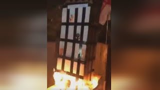 Grenfell Tower effigy video leads to arrests [upl. by Magee]