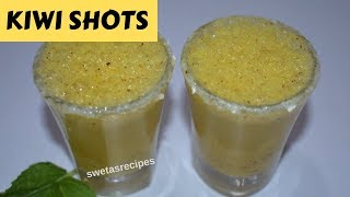 Kiwi Shots Recipe  Kiwi Shots  Delicious Kiwi Fruit Juice Recipe  Kiwi Fruit Juice  Kiwi Juice [upl. by Colier]