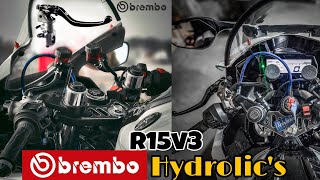 Brembo Racing Hydrolic clutch and brakes for R15v3 [upl. by Bum417]