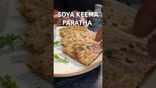 Soya Keema Paratha 💜🤤 paratha soyakeema paratharecipe stuffedparatharecipe dinnerrecipe food [upl. by Jarita]