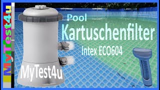 Pool Intex Kartuschenfilter ECO 604G [upl. by Nairam512]