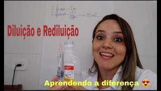 O que significa DILUIR PARA 10 ML  Cálculo de Medicação  Aula 13 [upl. by Nit]