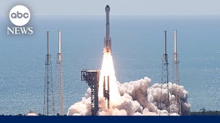 Boeings Starliner spacecraft launches first ever crewed test flight [upl. by Laikeze19]