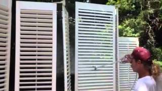 Painting Interior Shutters  Benjamin Moore Paints [upl. by Stearn]