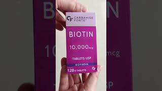 Carbamide Forte Biotinova Biotin Tablets of 10000mcg for Hair Skin and Nails Unboxing Biotin [upl. by Dnivra]