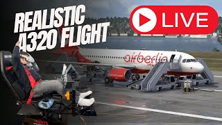 Can I Fly The A320 in Bad WEATHER Vatsim FULL Flight Motion Simulator [upl. by Lefton71]