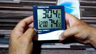 Htc1 Hygrometer temperature meter for incubator thermometer  UrduHindi [upl. by Ynneg]