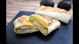 Receta casera de los Wraps de Pollo y Aguacate [upl. by Gnagflow]