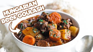 Hungarian Beef Goulash Recipe [upl. by Seldan]