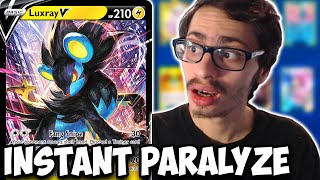 Luxray V INSTANTLY Paralyzes The Opponent It Also Hand Locks Astral Radiance PTCGO [upl. by Johen149]