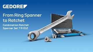 These spanners become a ratchet  GEDORE combination spanner set 7 R012 [upl. by Khai]