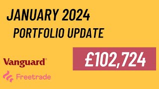 Freetrade amp Vanguard UK Portfolio Update  January 2024 [upl. by Ianteen]