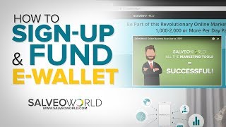 How to SignUp and Fund Ewallet in Salveoworld [upl. by Aleunamme259]